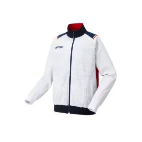 Mens Yonex Premium White Warm-up Jacket 70090 - Top Quality