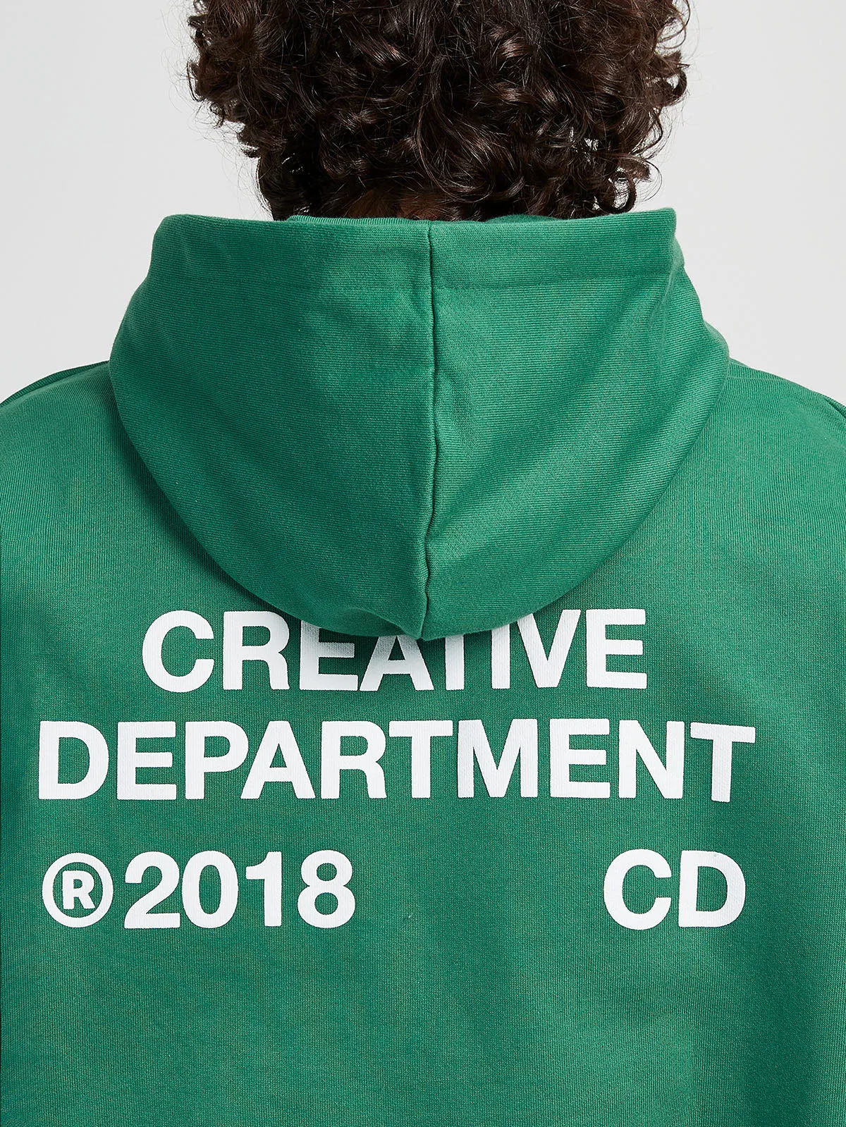 ZIP HOODIE CREATIVE DEPT - GREEN