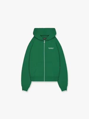 ZIP HOODIE CREATIVE DEPT - GREEN